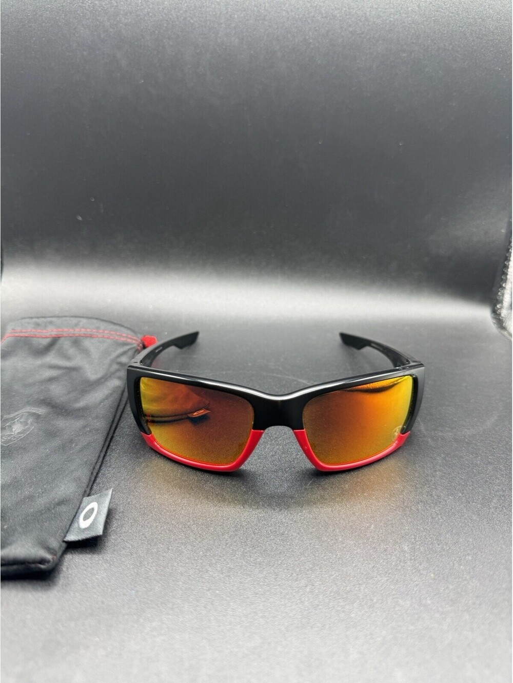 Oakley Style Switch Ferrari Matte Black/Ruby Iridium Lens OO9194-24